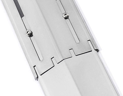 Universal Adjustable Stainless Steel Replacement Heat Plate Shield Heat Tent Flavorizer Bar Burner Cover Flame Tamer for Gas Grill, Extends from 12" up to 21" L (Stainless Steel-3 Pack)