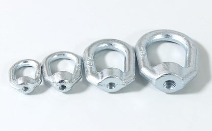 Zadery Heavy Duty 1/2"-13 Bail Tap Thread Eye Nut, Hot Dipped Galvanized Drop Forged Carbon Steel Fastener, UNC Standard Ring Shape Lifting Eye Nuts, 4 Packs