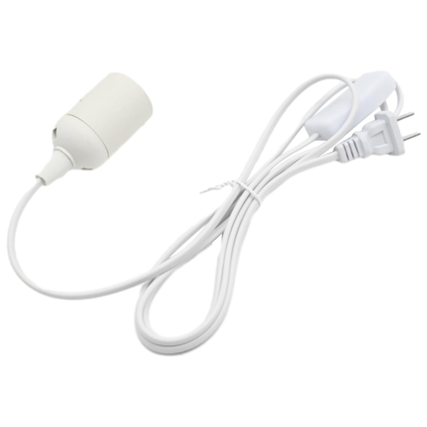 VIKKSAER 4 Pcs Hanging Lantern Cord with Switch, 10.86 Inch E26 Light Socket Extension Cord, Pendant Lamp Cord