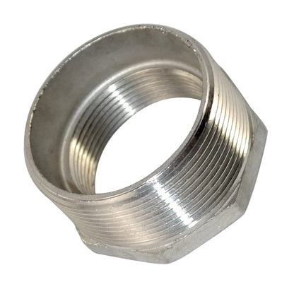 Megairon 2" Male NPT to 1-1/2" Female NPT Female Reducing/Reducer Bushing Pipe Fitting,Adapter,Stainless Steel SS 304 Hex Bushing…