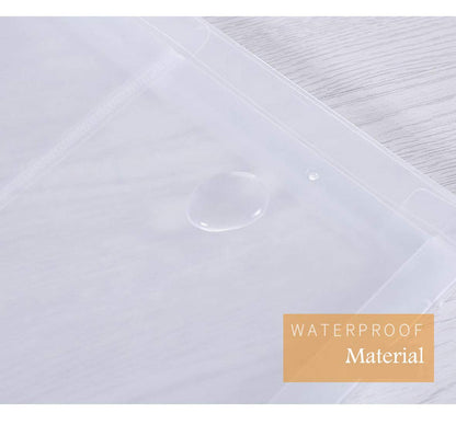 YESSART 9x12 Clear Zip Plastic Envelopes File Document Paper Holder Pack of 12
