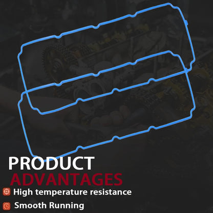 VS50625R Valve Cover Gasket Set for Dodge Ram 1500 (5.7L), Ram 2500/3500, Charger, Challenger, Durango, Magnum & Jeep Commander, Chrysler Aspen 300 (2006-2018, 6.1L/6.4L Compatible)