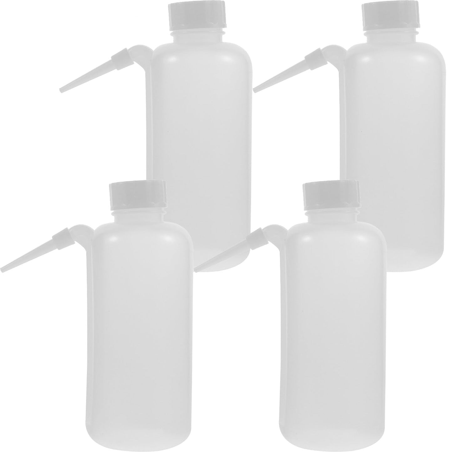 Wash Bottles 500ml 4pcs Unitary Wash Bottles Squirt Bottle Scientific Plastic PE Squirt Bottles Safety