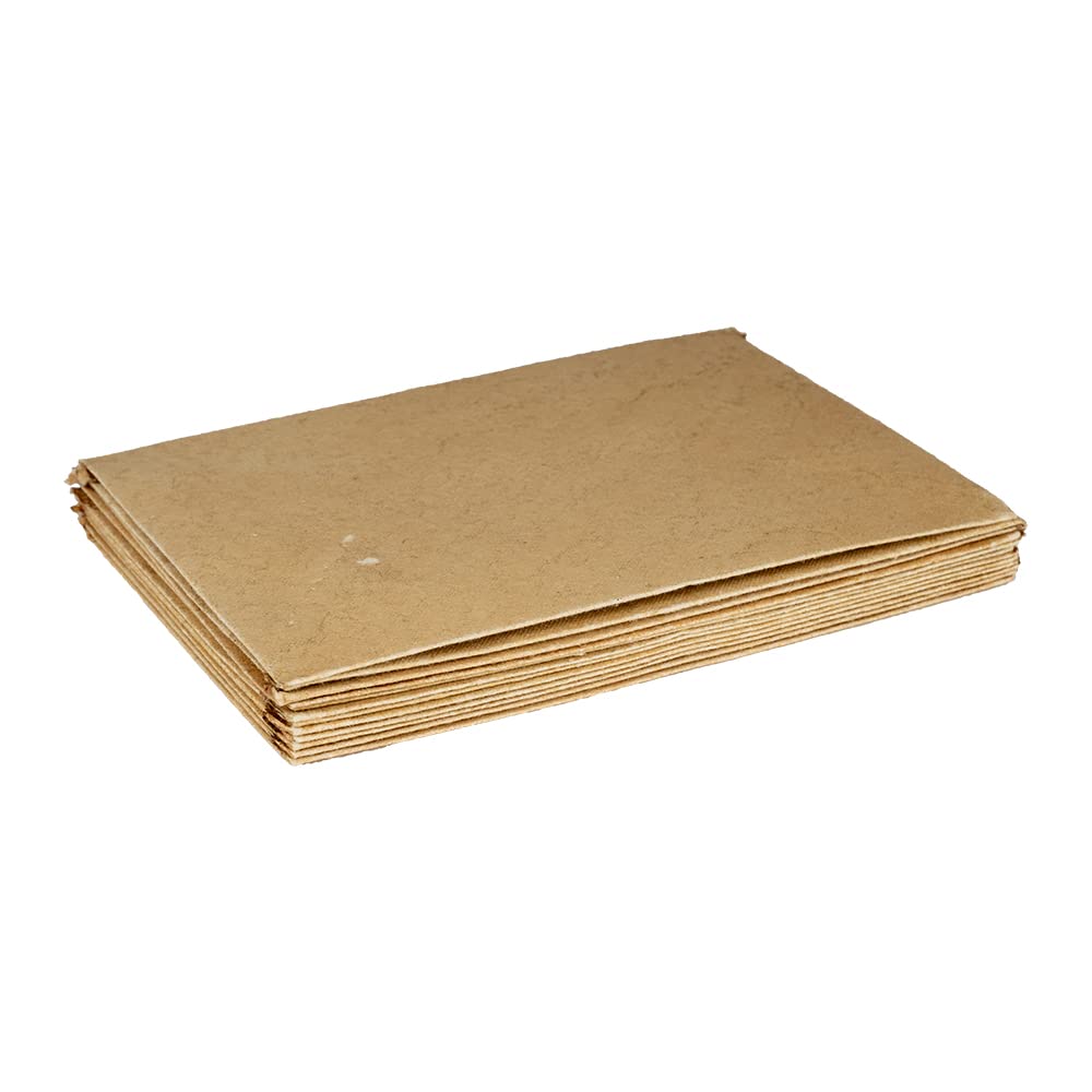 Wanderings Handmade Antiqued Envelope with Deckle Edge - 5.25x7.25/13.3x18.4 cm - Package of 25 Vintage Envelopes for Writers Invitations Wedding Stationary - Cold Press Thick 150 GSM Recycled Paper