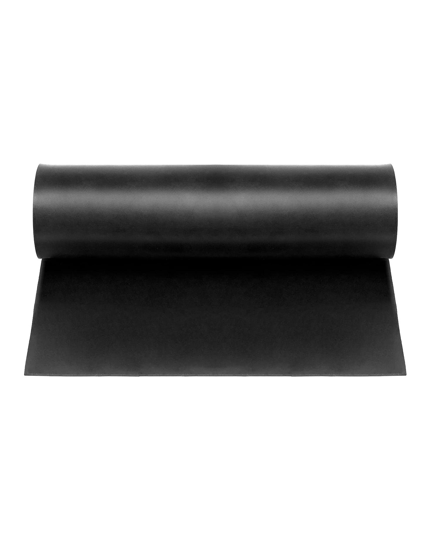 QWORK Rubber Sheet Roll, Solid Rubber Gasket Strip, 48" Long x 12" Wide x 1/8" Thick, for Sealing, Bumpers, Weather Stripping, DIY Gaskets, Crafts, Flooring, Supports