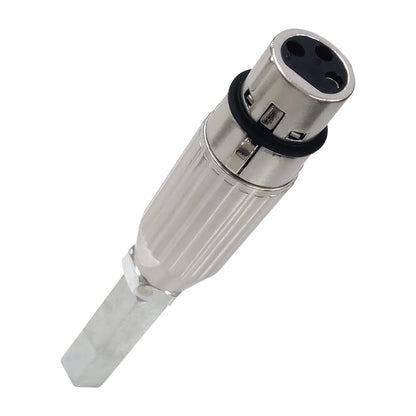 JQDML 3XLR Connector M8 Thread 10.5cm Total Length DIY End Connector for Reciprocating Linear Actuator