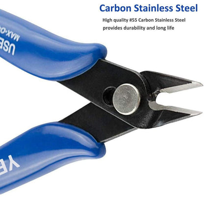 YEGOOD Small Wire Cutters, 10PACK Precision Diagonal Cutting Pliers Side Cutter, Nippers, Micro Flush Cutters, Shear Cutters, Wire Snips