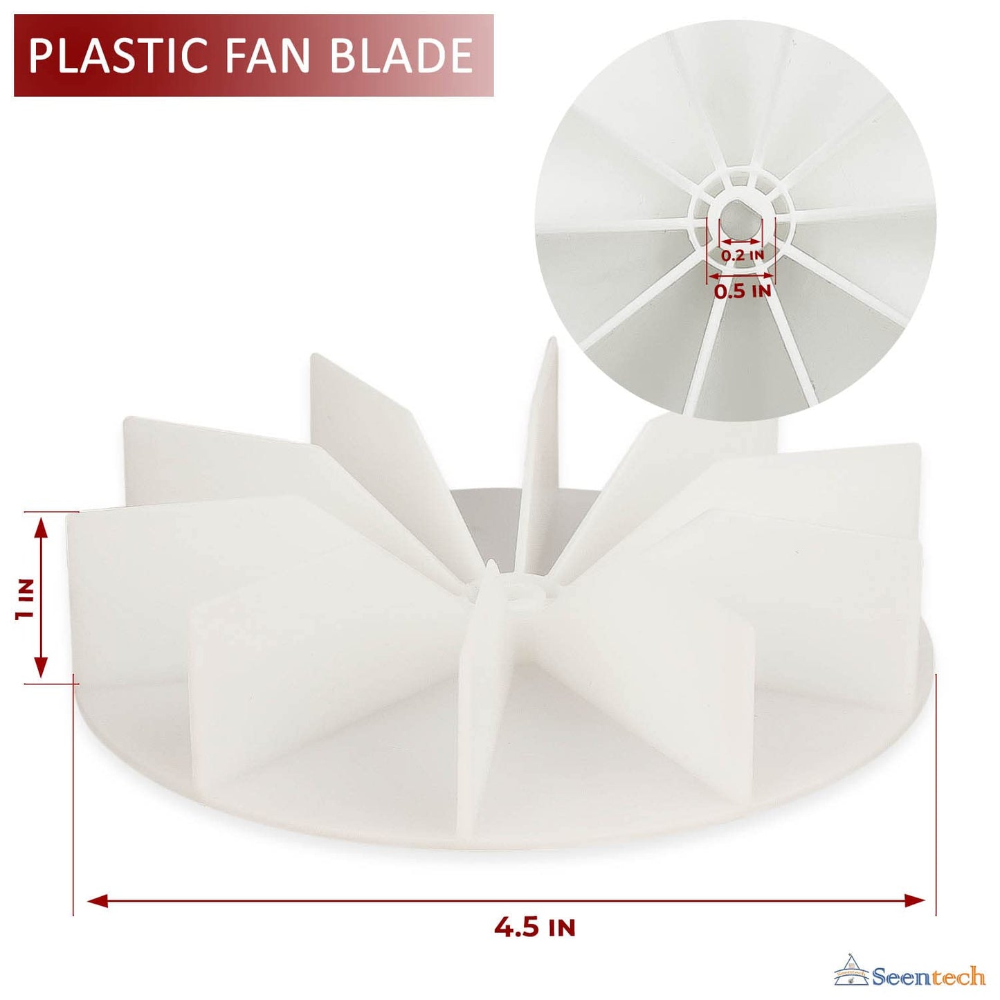 SM550 Universal Bathroom Vent Fan Motor by Seentech - Compatible with Broan Nutone - Repalces: EM550, 65100, C65878 VFM100, E498-1, 82423K, K111, EM750, SM550