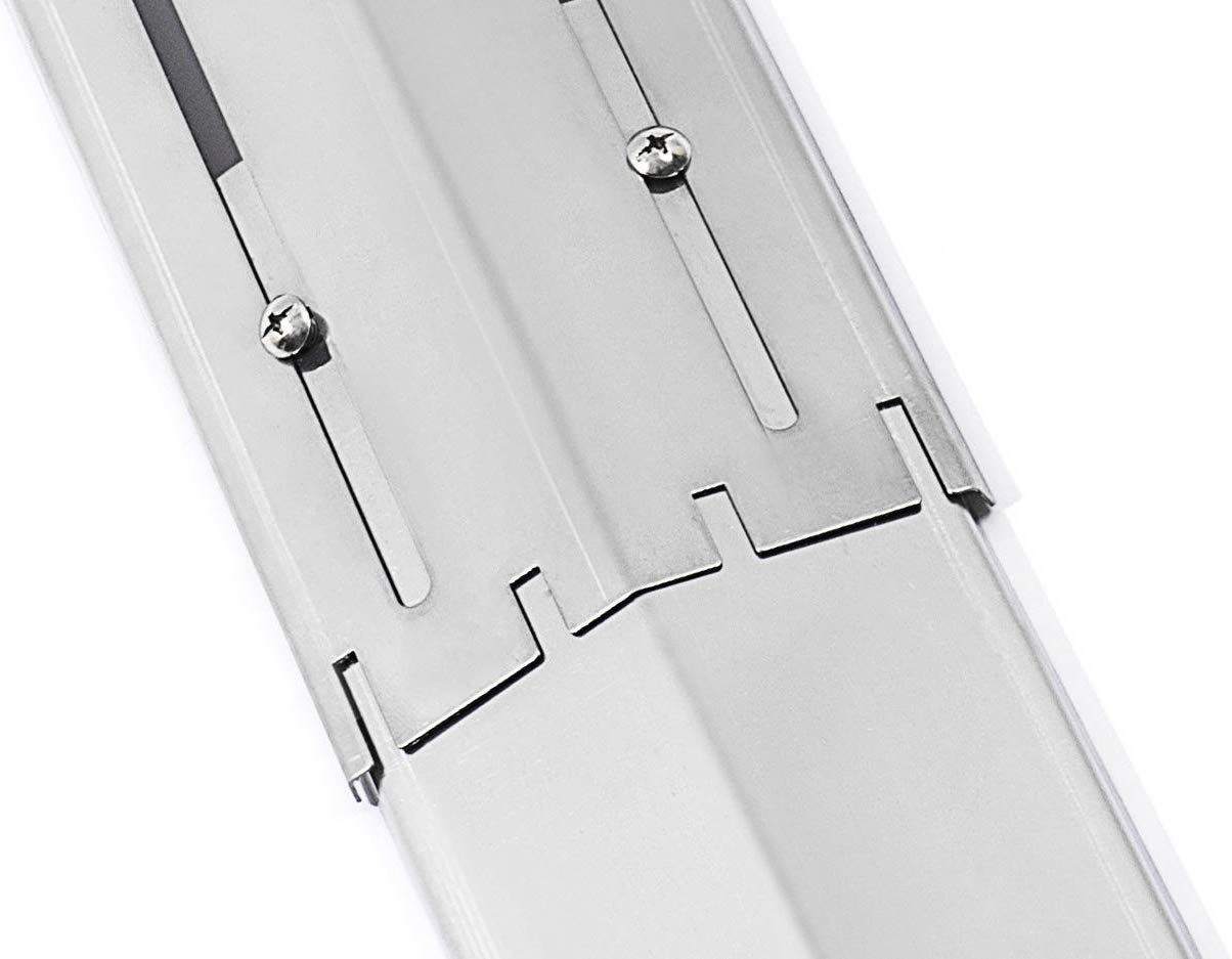 Universal Adjustable Stainless Steel Heat Plate Plate Shield, Heat Tent, Flavorizer Bar, Burner Cover, Flame Tamer (Expands from 11.75" up to 21" L) for Brinkmann 810,4 PCS