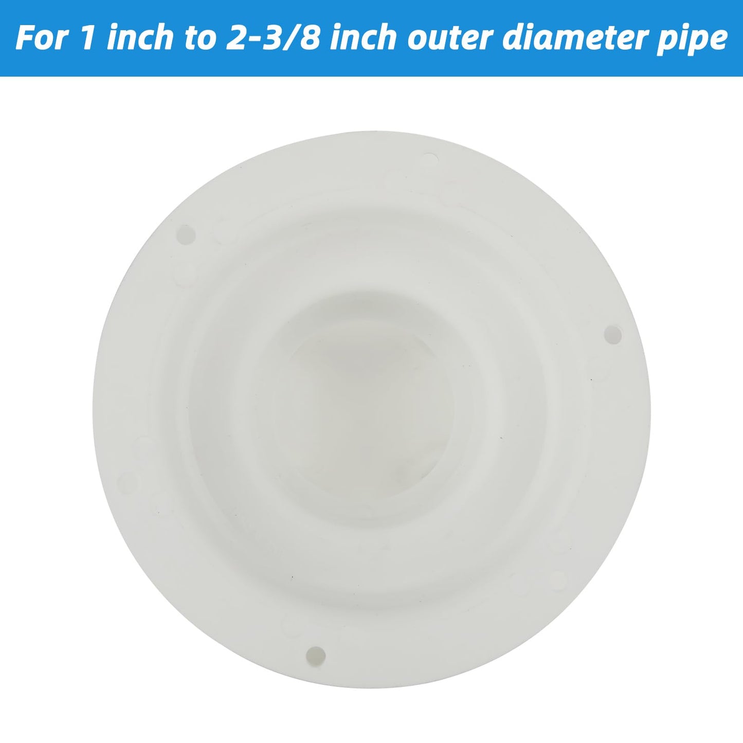 Acrux7 3 PCS RV Roof Vent Cover Caps Replacement for 1 to 2 3/8 Inch Pipe, Plastic Camper RV Plumbing Vent Cap Sewer Ceiling Vent Caps for Trailer Camper Motorhome (White)