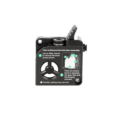 Creality Official K2 Plus Extruder Front Cover Kit, K2 Plus Extruder Front Cover_Near_Black, Drive Extruder Kit, 3D Printer Accessories for K2P