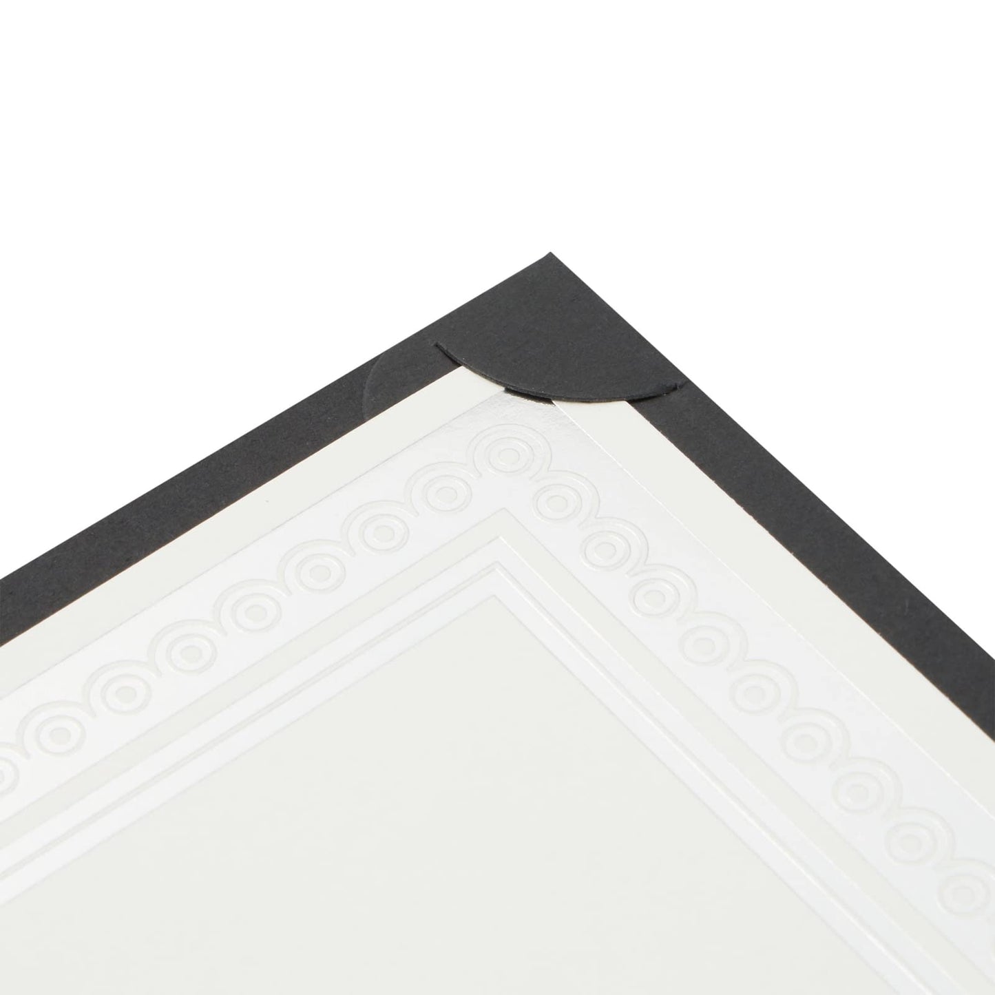 48-Pack Single Sided Award Certificate Holders - Bulk Certificate Holders for Graduation, Diploma, Employee Appreciation, Certification (fits 8.5x11, Black)