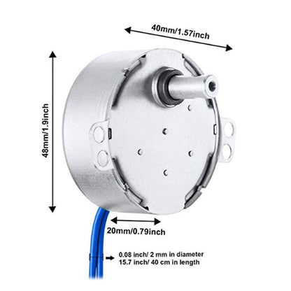 1pc AC 100-127V 4W Synchronous Motor Large Torsion Geared Motor Low Noise 50/60Hz CCW/CW (5-6RPM)