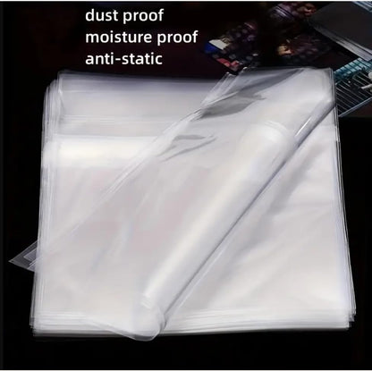 50 Vinyl Record Sleeves Set – 25x Inner + 25x Outer Sleeves – Anti-Static, Acid-Free, 12 Inch LP Protective Covers for Singles, Doubles & Gatefolds
