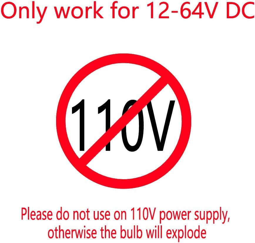 12V Low Voltage LED Light Bulbs - Daylight 7W(Only for 12-36V), Pack of 6