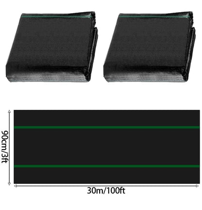 2pcs 3 X 50ft Weed Barrier Landscape Fabric Roll 3.5oz Heavy Duty Durable Woven Block Fabric Easy Setup Control Mat for Garden Yard Flower Bed Landscaping Ground Cover Garden Plastic ﻿