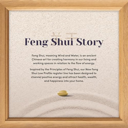 Decor Grates LFGS310-NKL Feng Shui *NEW* Low Profile Floor Register, 3x10 Inches, Brushed Nickel