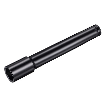 uxcell 1/2" Drive by 24mm Deep Impact Socket, Heat-Treated CR-V Steel 8" Length, 6-Point Metric Sizes