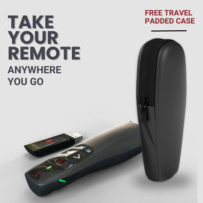 Red Star Tec Wireless Powerpoint and Keynote Presentation Remote Clicker PR-819 (Black, 1 Pack)
