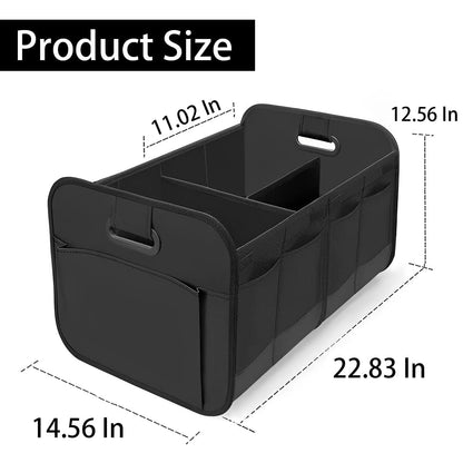 XINLIYA Car Trunk Organizer, Multi-Compartment Foldable Trunk Groceries Organizer, Collapsible Waterproof Premium Oxford Cargo Storage, Auto Accessories Universal for SUV Truck Sedan