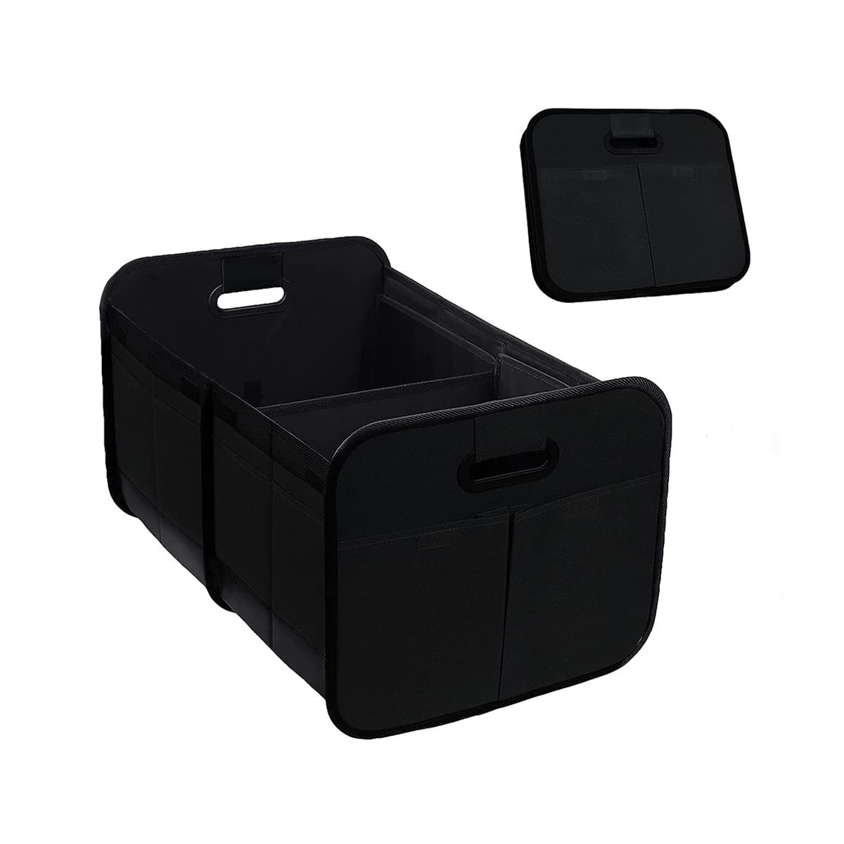 XINLIYA Car Trunk Organizer, Multi-Compartment Foldable Trunk Groceries Organizer, Collapsible Waterproof Premium Oxford Cargo Storage, Auto Accessories Universal for SUV Truck Sedan