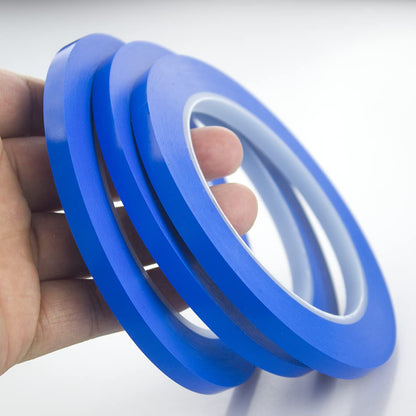 Blue Fineline Fine Line Vinyl Pinstriping Masking Tape 1/4 in x 36 yd x 3Rolls