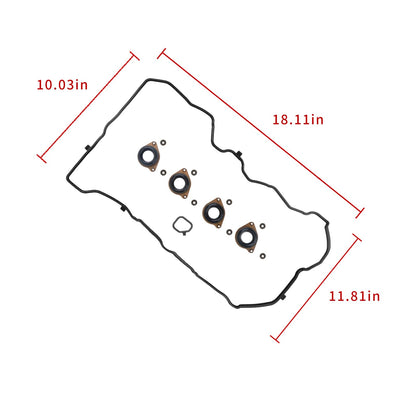 VS50953R for Honda Accord 2.4L CR-V 2.4L,120305A2A01 Engine Valve Cover Gasket Sets Acura ILX Acura TLX 2.4L L4, 123415A2A01,VS50887,123425A2A01,VS50916,0362067 2013 2014 2015 2016 2017 2018 2019 2020