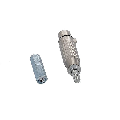 JQDML 3XLR Connector M8 Thread 10.5cm Total Length DIY End Connector for Reciprocating Linear Actuator
