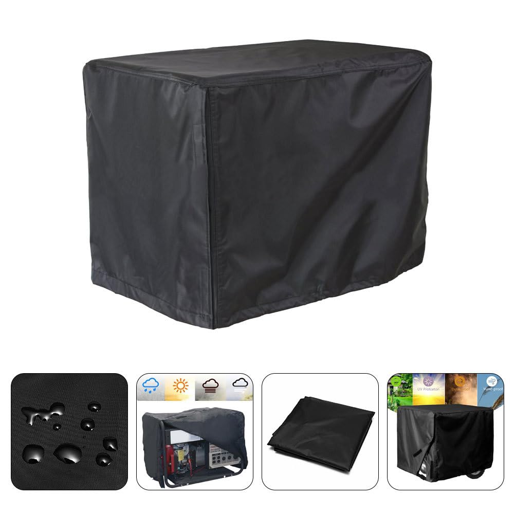 Yardwe Outdoor Generators Covers Heavy Duty Portable Generator Cover Weather Resistant Generator Cover Rain Shelter for Most Generator, 26 x 20 x 20 Inch