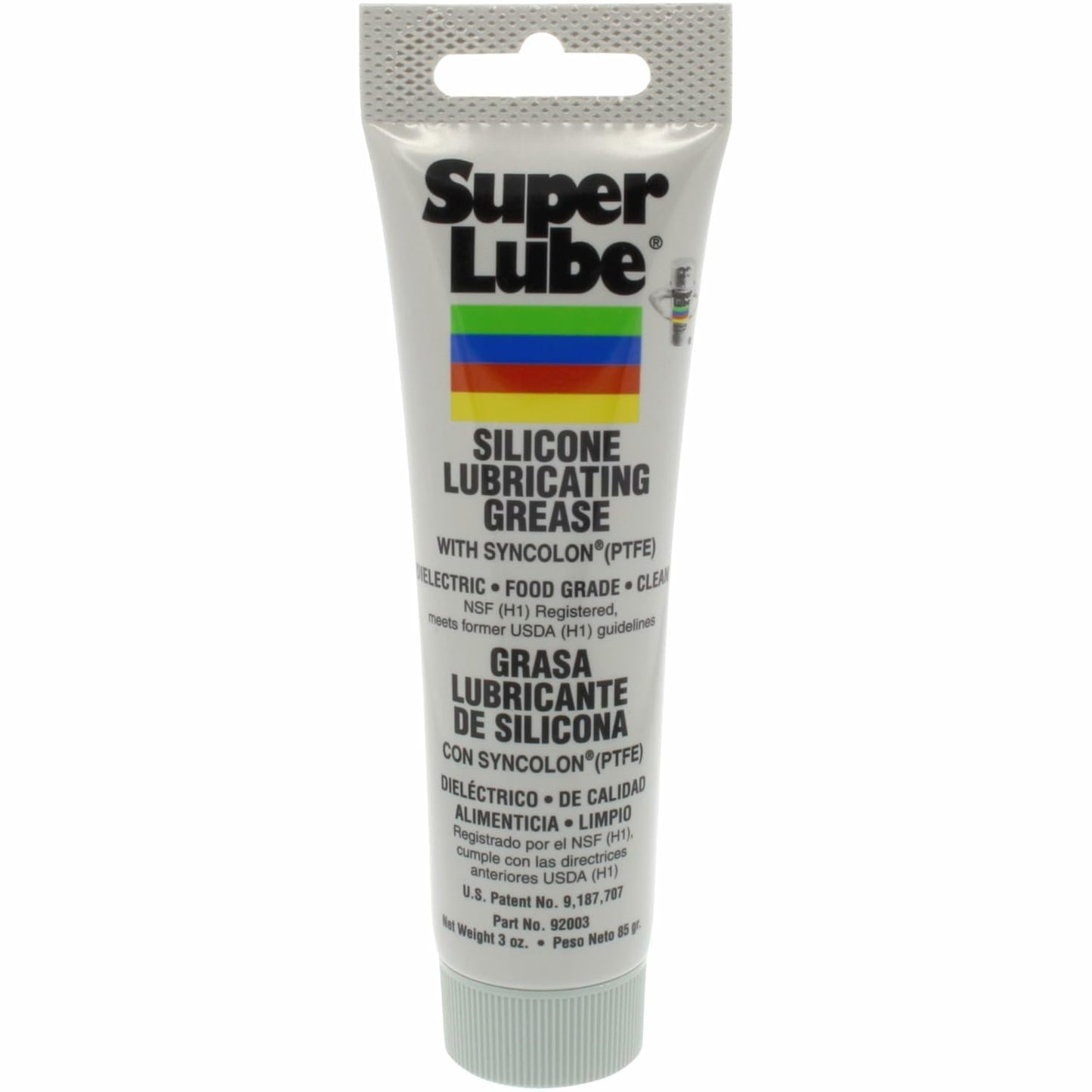 Super Lube 92003 Silicone Lubricating Grease, 3 oz Tube, White