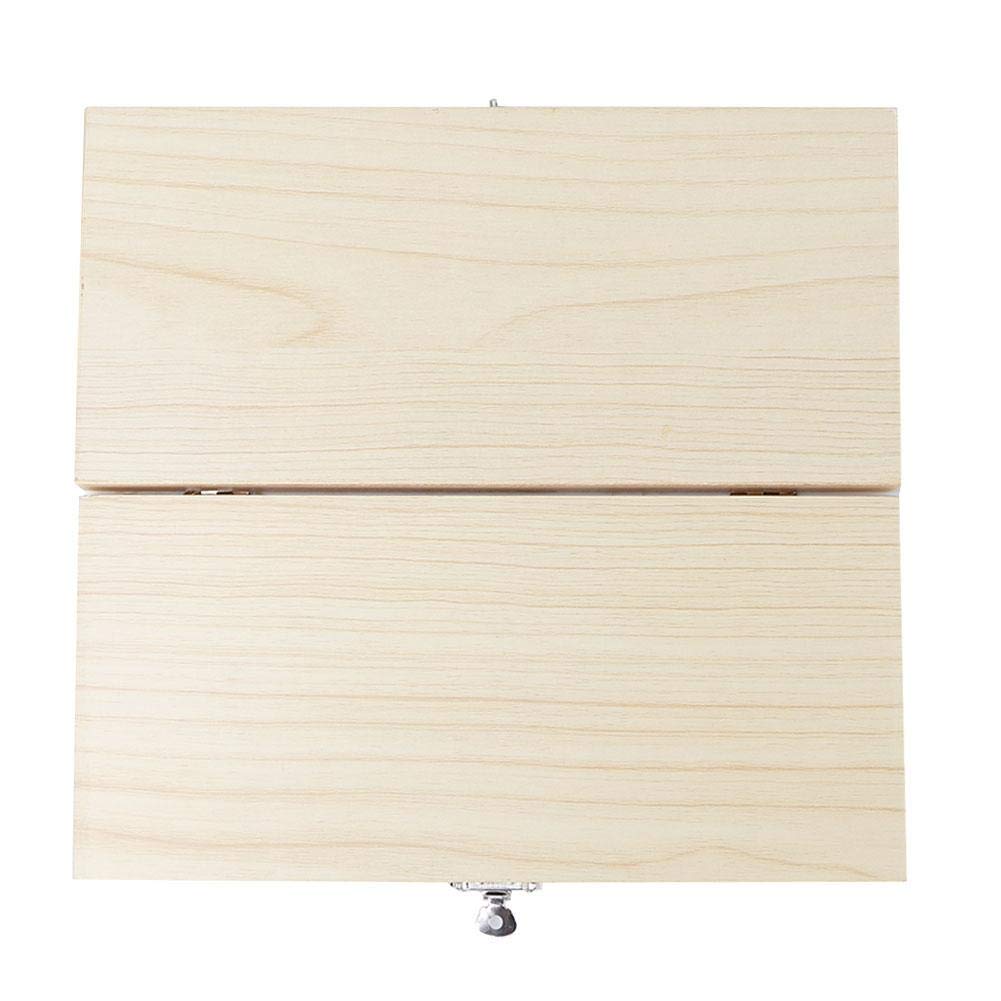 50PCS Biology Glass Prepared Microscope Slides Specimens Wooden Slide Storage Box Case Biology Slide Holder Scientific Microscope Slide Box