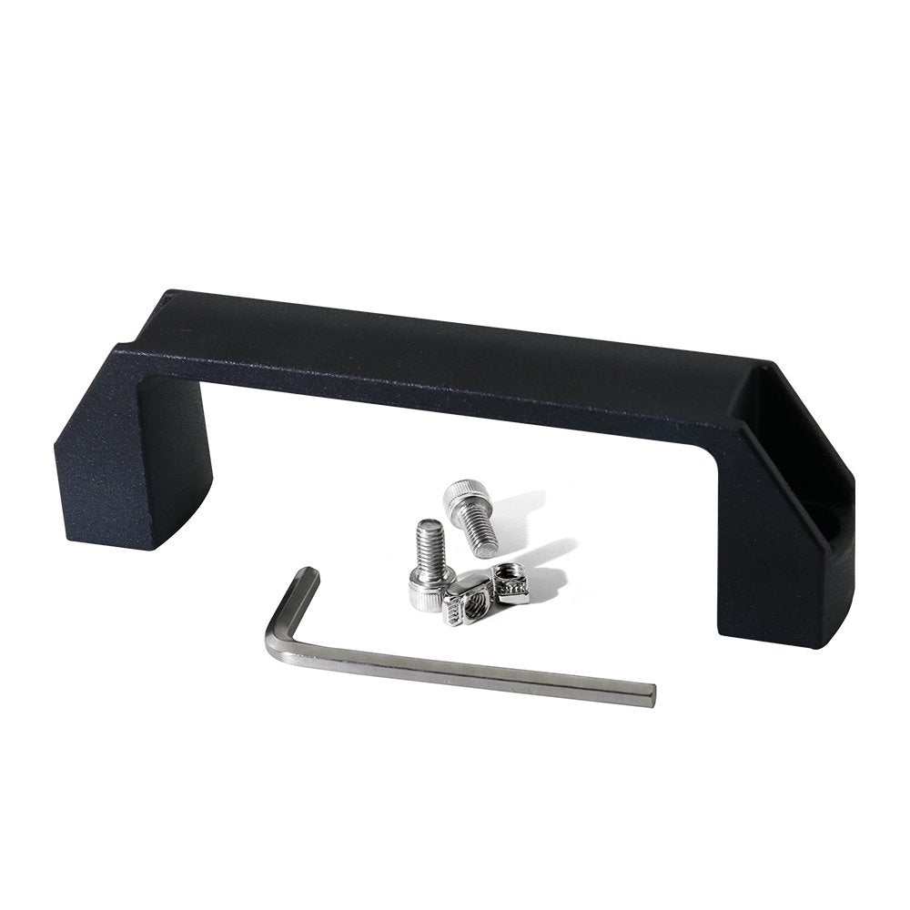 Boeray 2 Sets 2020 Aluminum Extrusion Profile Slot 6mm Door Handle and Frame Hinges Install Kit-4pcs Black Zinc Alloy Hinges, 2pcs Aluminum Handles,20pcs T-Nuts, 20pcs Hex Screws,2pcs Wrench