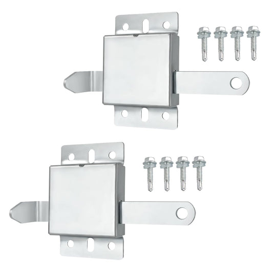 QZATTCAEN Garage Door Side Lock Inside Deadlock for Most Garage Door Galvanized Steel -2pack