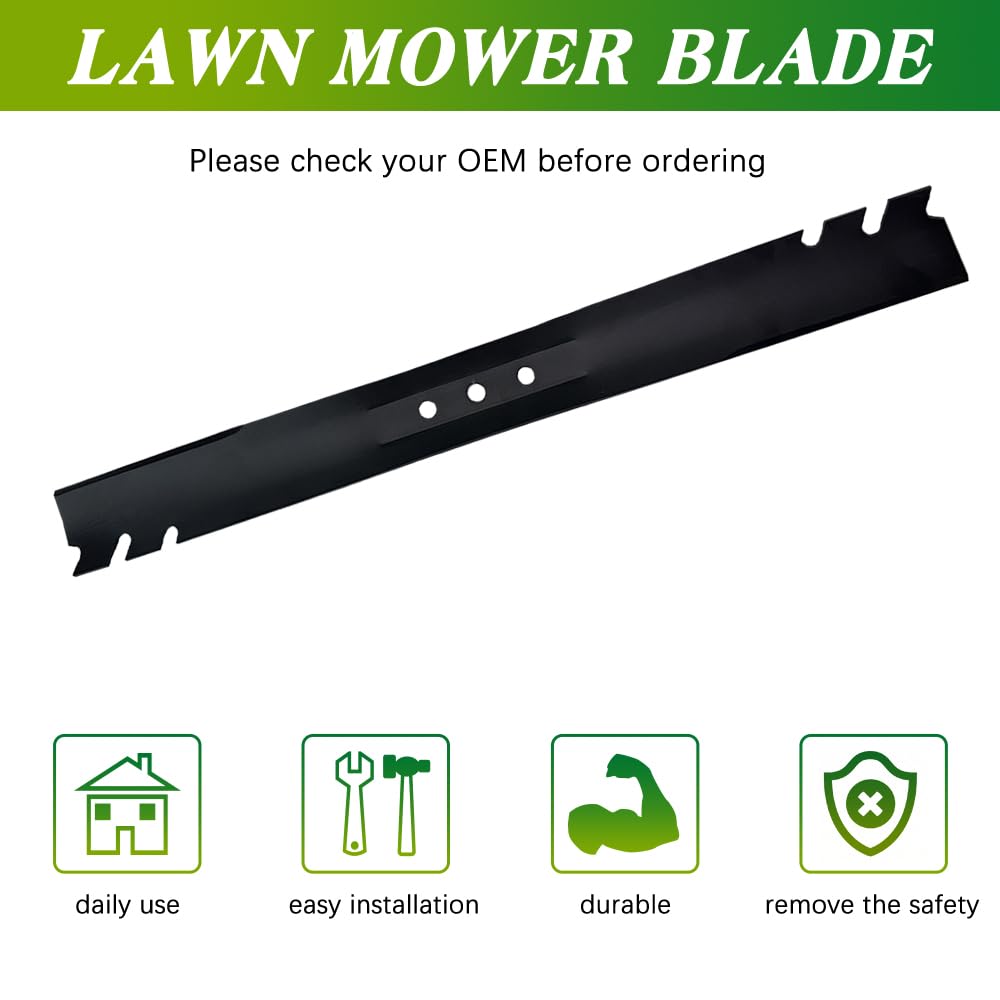 Apeixoto 1PC 131-4547-03 Mulching Blade Replacement for Toro 22'' Recycler Lawn Mower Blade with OE 20330C 20065 104-8697-03 20016 20017 20332 20071 Compatible with Toro Recycler Mower 22 Inch Deck