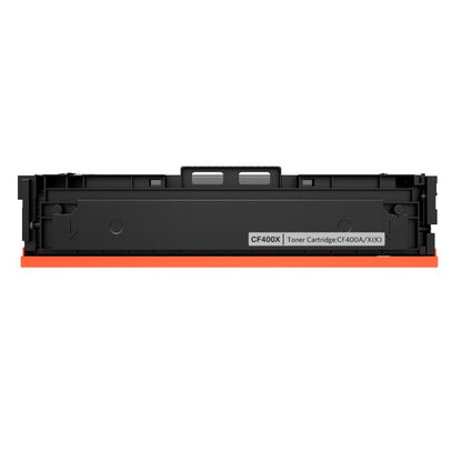 V4INK 1 Pack Compatible CF400X CF400A 201X 201A Black Toner Cartridge Replacement for use with Color LaserJet Pro M252dw M252n MFP M277dw M277n Printer
