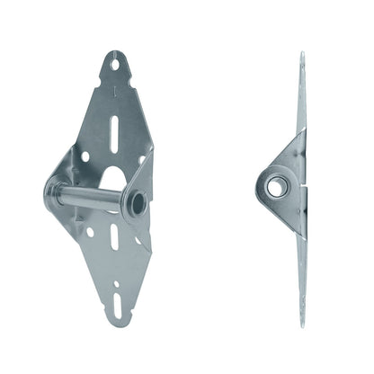 HOME MASTER HARDWARE 4 Pack Garage Door Hinge Heavy Duty 14 Gauge Steel #1 with Galvanized Finish - Residential/Light Commercial Garage Door Replacement