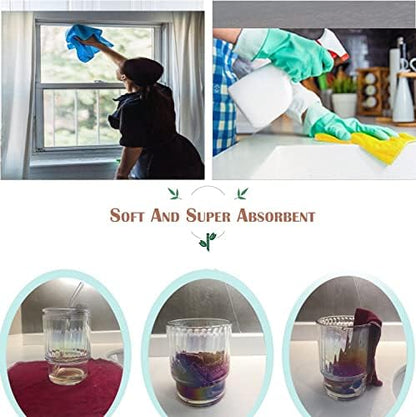 Minasuki Reusable Paperless Paper Towels - Zero Waste Eco Friendly Washable Paper Towel,Lint Free Highly Absorbent Kitchen Cleaning Cloths,30 Pack Fast Drying Solid Color Cloth Napkins 10x10 Inches