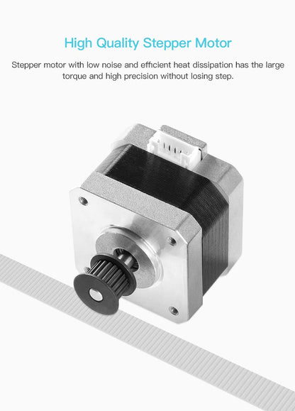 POLISI3D Ender 3 V2 Stepper Motor with Gear Compatible with Ender 3 V2, Ender 3 pro, Ender 3 Max CR-6 MAX, CR6 SE, CR-10 Smart(42-34, Only Motor)