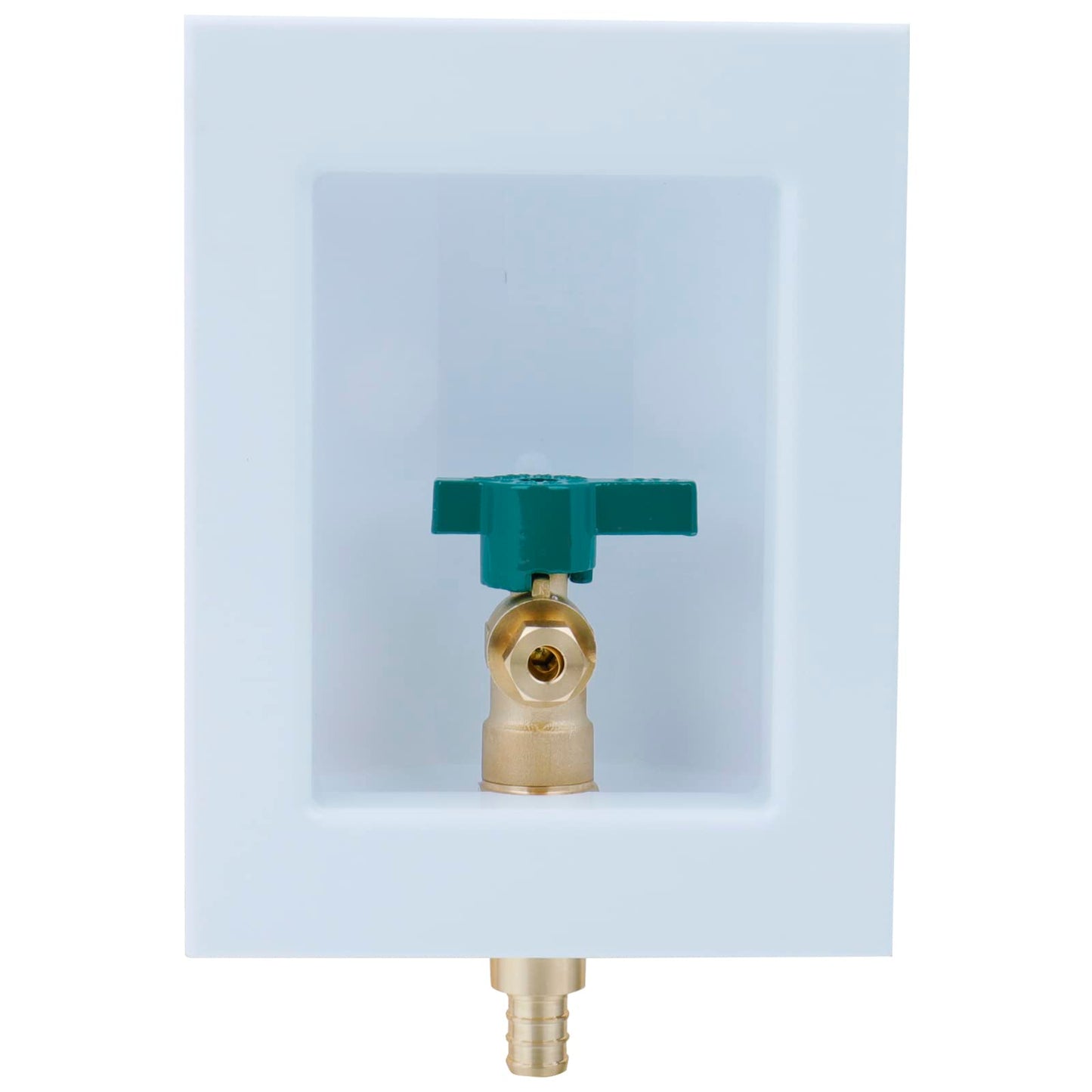 WHK Ice Maker Outlet Box Valve with PEX 1/2" Inlet,Ice Maker Wall Box with 1/4 Turn Shut Off Valve to Connect PEX B Tubing(F1807)…