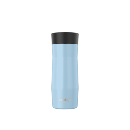 Contigo West Loop 3.0 Stainless Steel Travel Mug with Tea-Bag Hook & Spill-Proof Lid, Vacuum-Insulated Reusable Cup Coffee and Tea, 16 oz (473 mL), Glacier - Keeps Drinks Hot up to 11 Hours