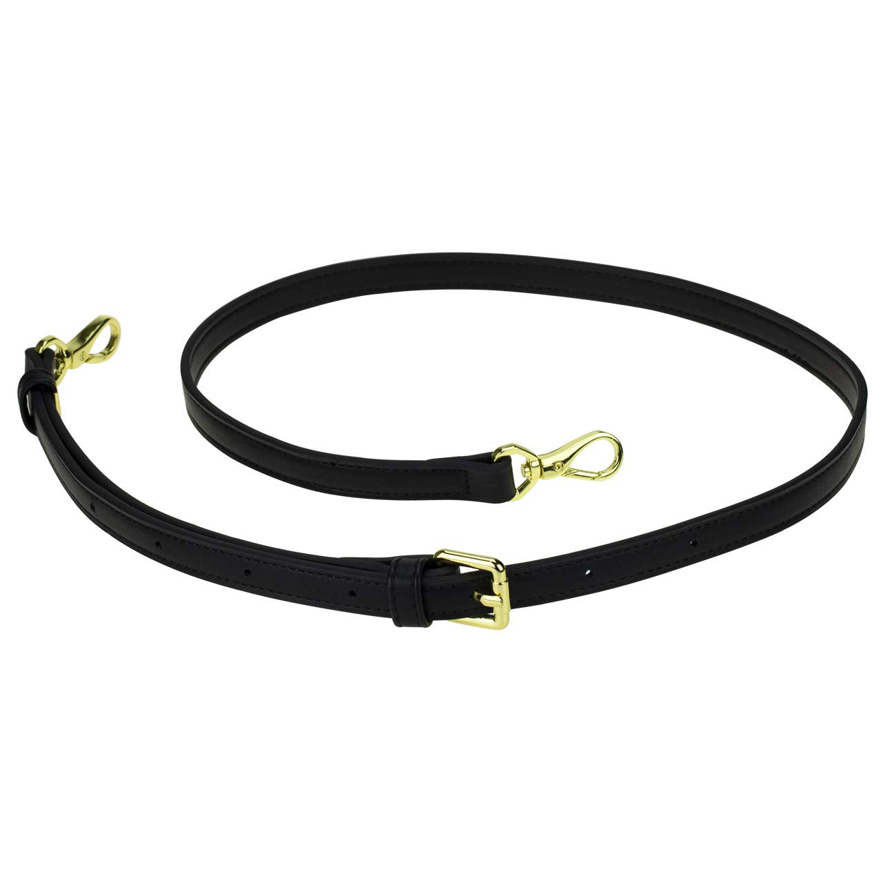 Allzedream Leather Purse Strap Replacement Crossbody Handbag Long Adjustable, Black, Medium