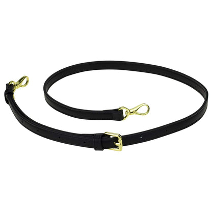 Allzedream Leather Purse Strap Replacement Crossbody Handbag Long Adjustable, Black, Medium