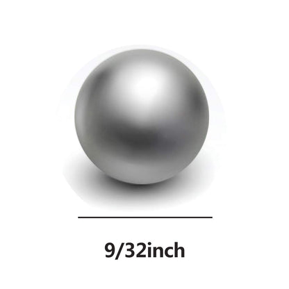 QZsteelball 2000pcs 9/32inch Steel Ball Carbon Steel Ball for Outdoors 7.14mm Precision Steel Bearing Balls