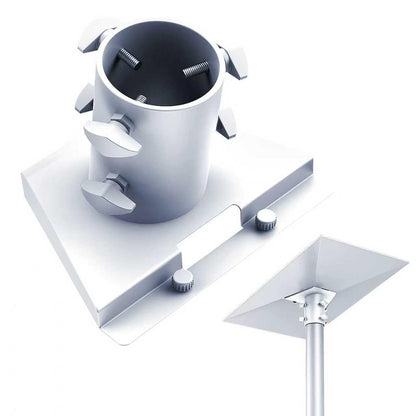 [Upgraded Version] Starlink Gen 3 Pipe Adapter, Starlink Pole Mount, Starlink Mounting Kit, Starlink V3 Mount Plate Roof Mount for Starlink Standard Dish, Fits 1” to 2.1” Poles
