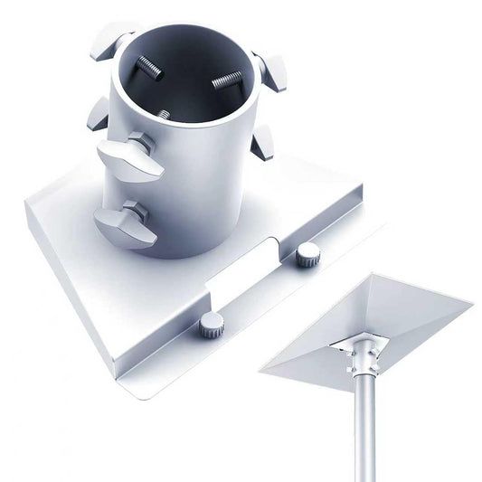 [Upgraded Version] Starlink Gen 3 Pipe Adapter, Starlink Pole Mount, Starlink Mounting Kit, Starlink V3 Mount Plate Roof Mount for Starlink Standard Dish, Fits 1” to 2.1” Poles