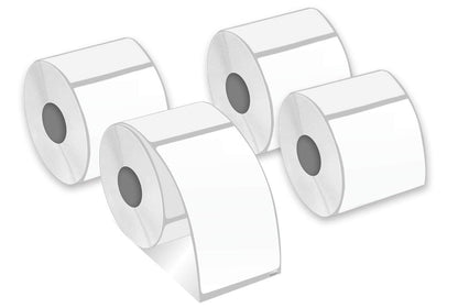 [4Rolls, 300/Roll] 30256 Compatible 2-5/16" x 4" (59mm x 101mm) Shipping Labels - Compatible with DYMO Labelwriter 450, 4XL,Zebra Desktop and Rollo Printers. [Not for Dymo 550 &5XL]