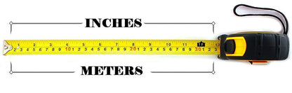 Benchmark - 4 Pack of Tape Measures - 16 ft (5 m) - Auto Rewind & Thumb Lock - Ensemble de 4 rubans à mesurer – 16 pi (5 m) – rétraction automatique, verrouillage au pouce - Pouces et en centimètres