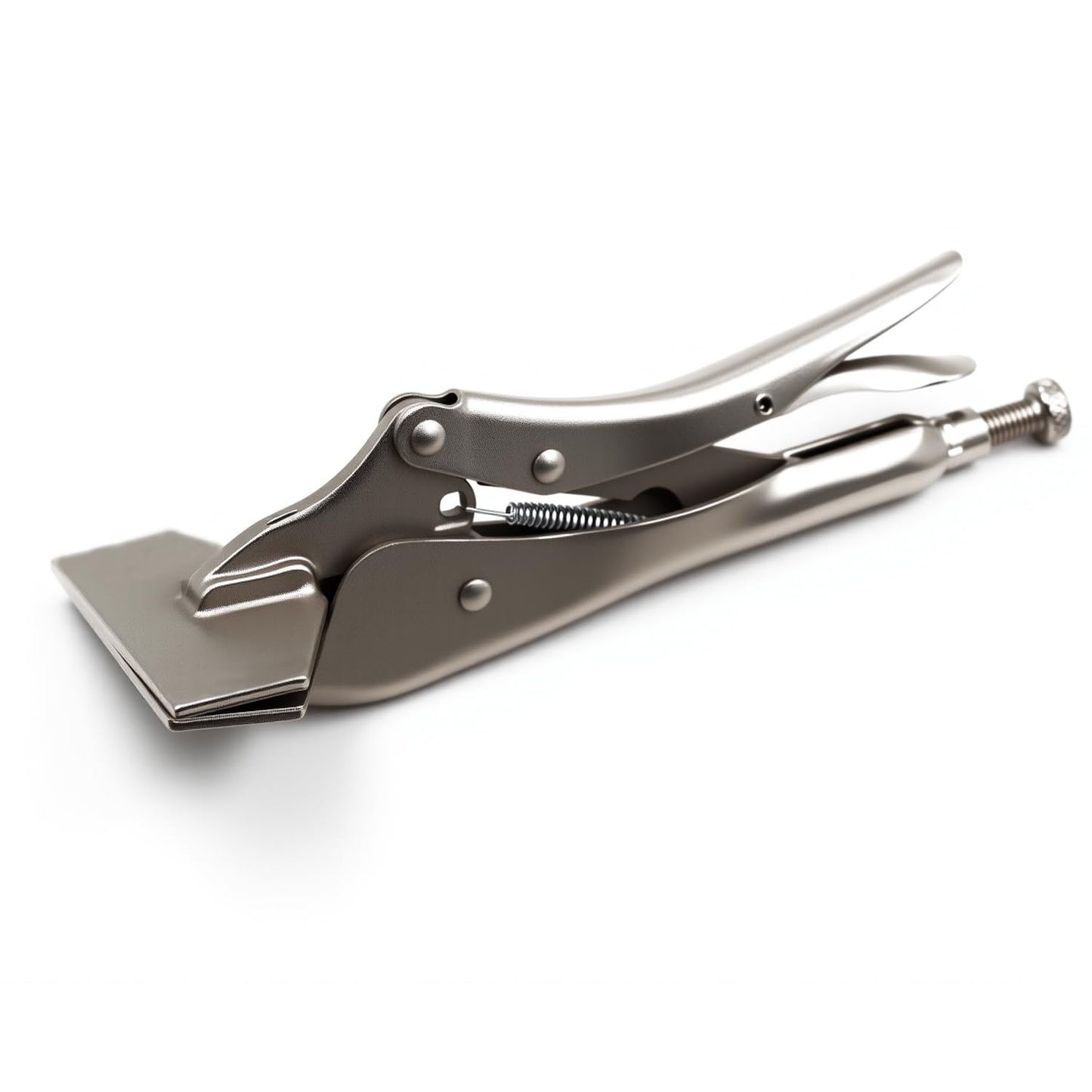 Dtacke Locking Pliers Adjustable Wear Resistant Flat Head Vise Locking Grip Pliers Multifunction Welding Clamps Hand Tools (8 inch)