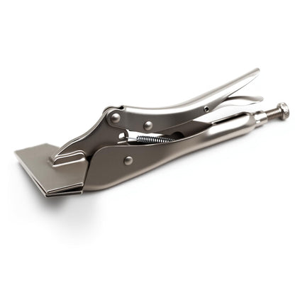 Dtacke Locking Pliers Adjustable Wear Resistant Flat Head Vise Locking Grip Pliers Multifunction Welding Clamps Hand Tools (8 inch)