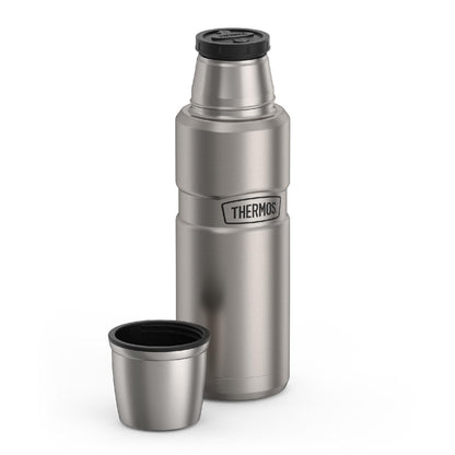 Thermos SK2000STTRI4 Stainless King 16 Ounce Compact Bottle, Stainless Steel, Gray